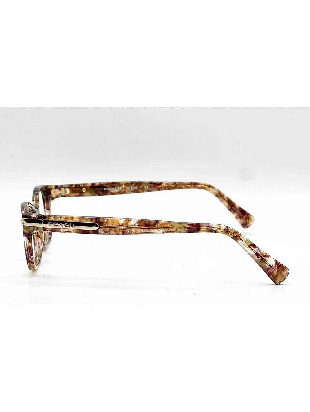 Coach HC 6065 5287 Light Brown Confetti Tortoise Authentic Eyeglass Frames 5
